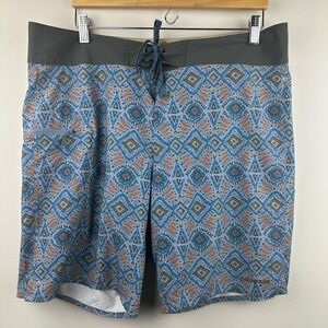 Patagonia Tribal Stretch Planing Board Shorts Men's 36 Waist 9" Ins Swim Trunks